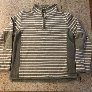 Striped Gray and Cream Men's Sweater